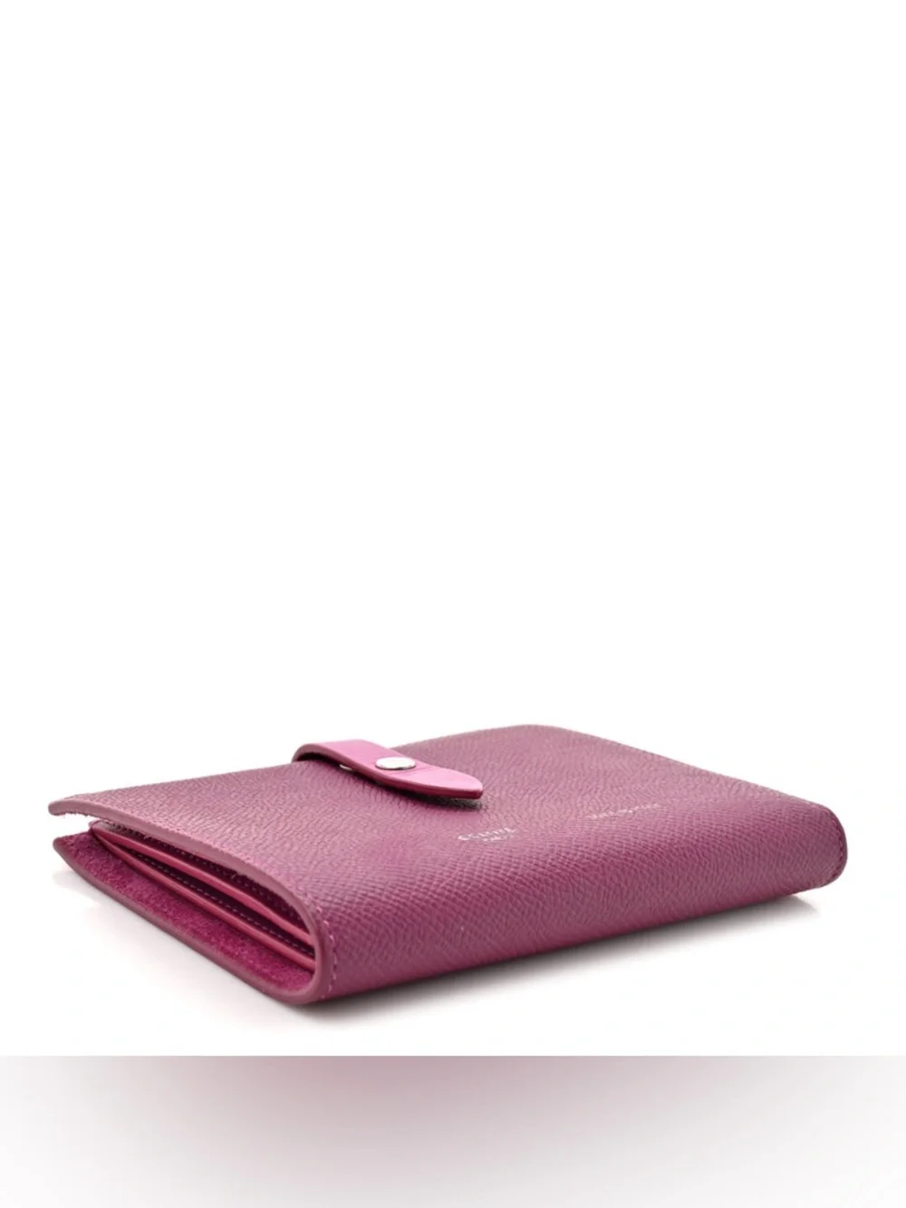 Grained Calfskin Medium Multifunction Strap Wallet Magenta.. If u Know u Know..